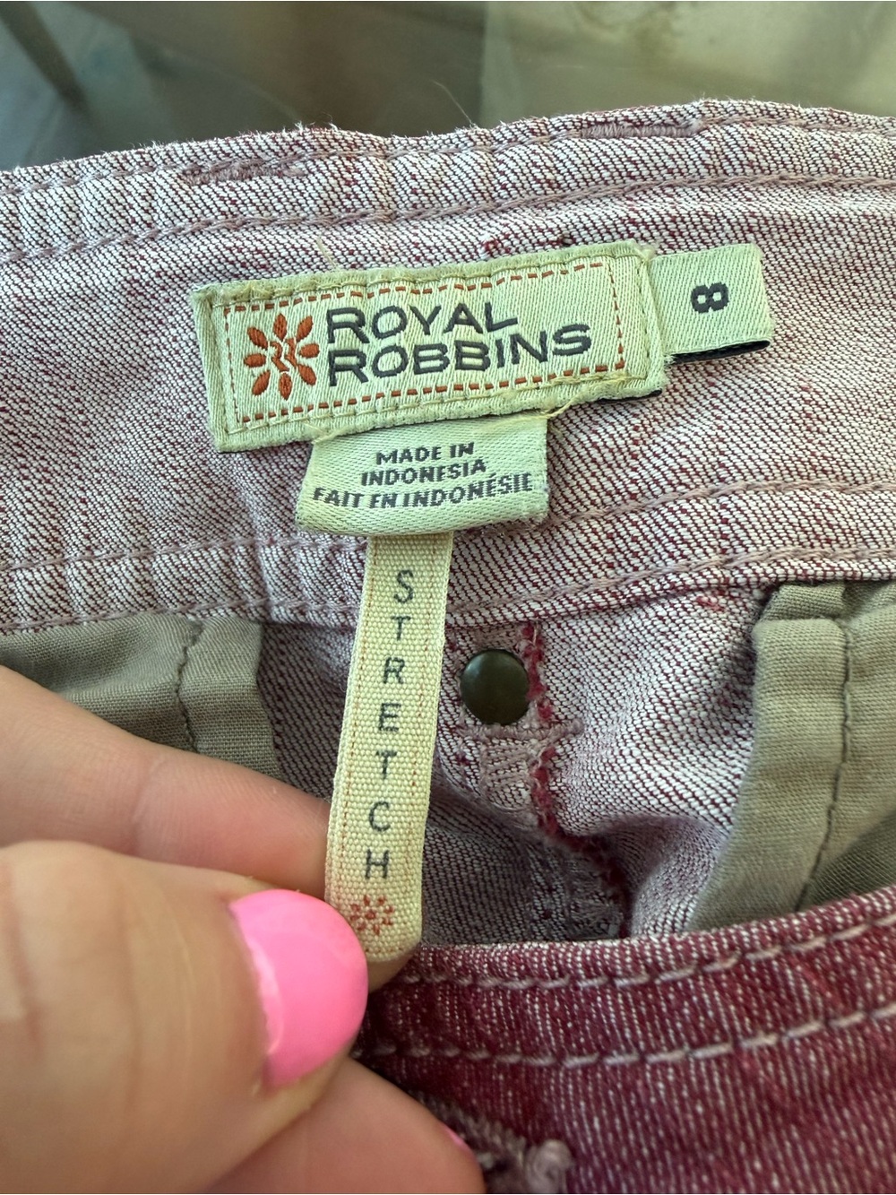 Royal Robbins Convertible Roll Tab Travel Pants Size 8 - Picture 3 of 8